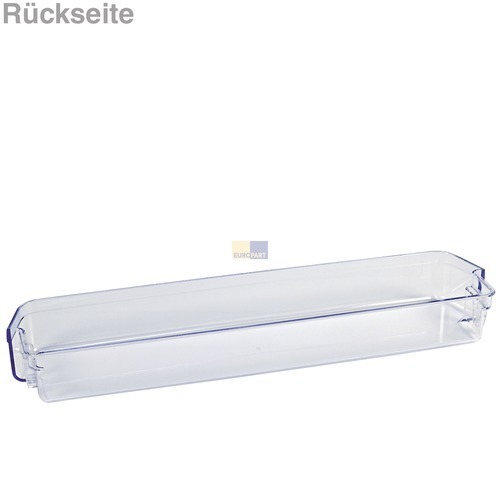 Bauknecht 480131100523 ORIGINAL Absteller Abstellfach Türfach Seitenfach transparent Kühlschrank Kühlschranktür auch für Centrales Ignis Ikea V-Zug Whirlpool 481941879332 