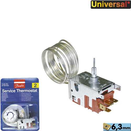 Universal Thermostat Servicethermostat Kühlschrank 077B7002 Danfoss Nr 2 1300mm 